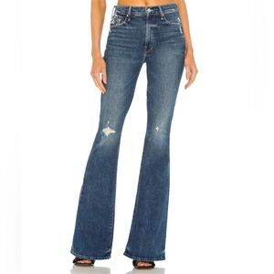 NWT MOTHER The Super Cruiser Flare Denim Size 27